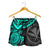 Polynesian Hawaii Shorts (Women) - Turquoise Turtle - Polynesian Pride