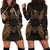 Nauru Polynesian Hoodie Dress Map Gold Gold - Polynesian Pride