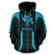 Hawaii Kanaka Polynesian Zip up Hoodie Blue - Polynesian Pride