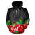 American Samoa Polynesian Hoodie Black Hibiscus - Polynesian Pride