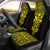 Kanaka Map Polynesian Car Seat Cover - Yellow - Armor Style Universal Fit Yellow - Polynesian Pride