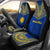 Nauru Car Seat Cover - Nauru Flag Polynesian Chief Tattoo Blue Version Universal Fit Blue - Polynesian Pride