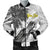 Hawaii Custom Personalised Men Bomber Jacker - Turtle Palm Tree White - Polynesian Pride