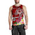 FSM Custom Personalised Men's Tank Top - Turtle Plumeria (Red) - Polynesian Pride