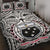 Samoa Quilt Bed Set - Samoa Coat Of Arm, Polynesian Tattoo (White) White - Polynesian Pride