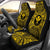 Kanaka Maoli Car Seat Cover - Kanaka Maoli Coat Of Arms Polynesian Gold Black Universal Fit Gold - Polynesian Pride