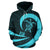 Fiji Hoodie Fiji Turtle Mermaid Roll Into Polynesian Tattoo Blue - Polynesian Pride