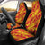 Polynesian Car Seat Cover - Polynesian Tattoo 05 Universal Fit Red - Yellow - Polynesian Pride