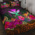 Polynesian Hawaii Personalised Kanaka Maoli Quilt Bed Set - Summer Hibiscus Art - Polynesian Pride