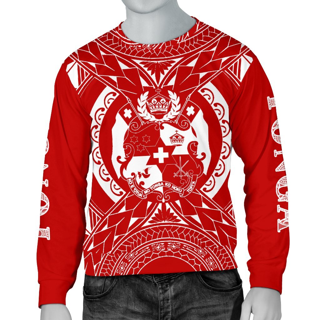 Tonga Sweater - Connect Style Unisex Red - Polynesian Pride