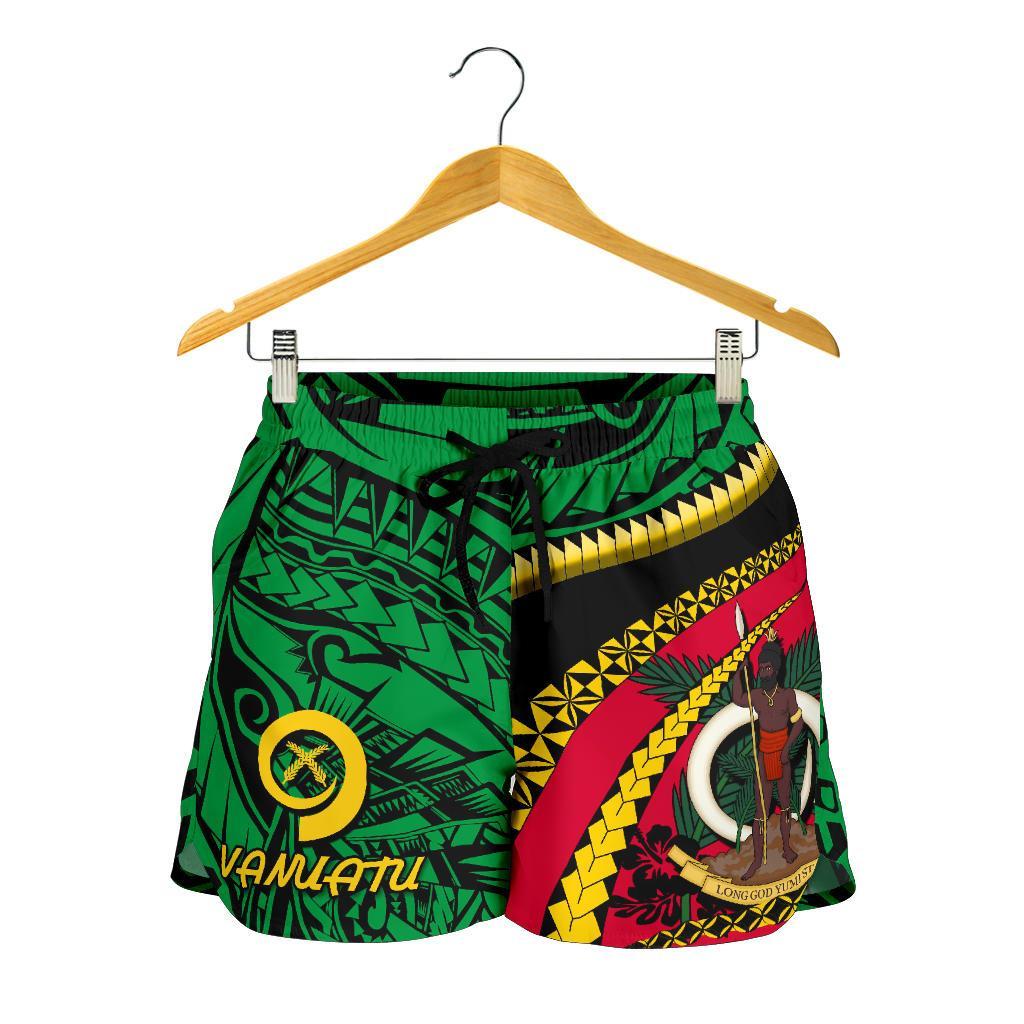 Vanuatu Women Shorts - Road To Hometown Women's Shorts - Vanuatu Green - Polynesian Pride