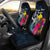 Papua New Guinea Polynesian Car Seat Covers - Tropical Flower Universal Fit Blue - Polynesian Pride