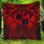 Tonga Polynesian Premium Quilt - Tonga Red Seal with Polynesian tattoo Red - Polynesian Pride