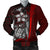 Kosrae Micronesia Men's Bomber Jackets Red - Turtle With Hook Red - Polynesian Pride