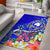 Pohnpei Area Rug - Turtle Plumeria (Blue) - Polynesian Pride