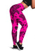 Polynesian Turtle Palm And Sea Pebbles Pink Hawaii Women's Legging AH Pink - Polynesian Pride