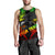 Samoa Polynesian Custom Personalised Men's Tank Top - Eagle Tribal Pattern Reggae - Polynesian Pride