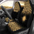 Marshall Islands Car Seat Covers - Marshall Islands Flag Polynesian Tattoo Gold Fog Universal Fit Gold - Polynesian Pride