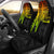 Tahiti Personalised Car Seat Covers - Tahiti Seal In Heartbeat Patterns Style (Reggae) Universal Fit Reggae - Polynesian Pride