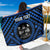 Fiji Personalised Sarong - Fiji Seal With Polynesian Tattoo Style ( Blue) One Style One Size Blue - Polynesian Pride