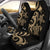 Papua New Guinea Car Seat Covers - Gold Tentacle Turtle Universal Fit Gold - Polynesian Pride