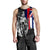 Hawaii King Flag Polynesian Men's Tank Top - Gray - Polynesian Pride