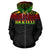 Papua New Guinea Polynesian All Over Custom Zip up Hoodie Reggae Horizontal - Polynesian Pride