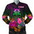 Tuvalu Men's Bomber Jacket - Summer Hibiscus Reggae - Polynesian Pride