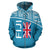 Fiji All Over Zip up Hoodie Tapa Curve Style - Polynesian Pride