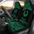 Pohnpei Polynesian Car Seat Covers - Pride Green Version Universal Fit Green - Polynesian Pride