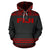 Fiji Tapa All Over Hoodie Red and Black Version - Polynesian Pride