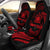 Samoa Polynesian Custom Personalised Car Seat Covers - Red Tribal Wave Universal Fit Red - Polynesian Pride