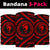 Hawaiian Ikaika Warrior Red Bandana 3-Pack - Polynesian Pride