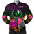 YAP Personalised Men's Bomber Jacket - Summer Hibiscus Reggae - Polynesian Pride