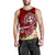 Tonga Men's Tank Top - Turtle Plumeria (Red) - Polynesian Pride