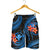 Polynesian Hawaii Men Shorts - Blue Plumeria - Polynesian Pride