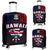 Hawaiian Kanaka Luggage Covers Flag Nation Black Demodern AH Black - Polynesian Pride