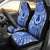 Pohnpei Car Seat Cover - Pohnpei Coat Of Arms Polynesian Flag Color Universal Fit Blue - Polynesian Pride