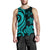 Kosrae Micronesian Men Tank Top - Turquoise Tentacle Turtle - Polynesian Pride