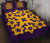 Hawaiian Quilt Bed Set Royal Pattern - Purple And Gold - A1 Style - Polynesian Pride