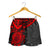 Polynesian Shorts (Women) - Polynesian Red Turtle Women Red - Polynesian Pride