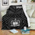 Samoa Premium Blanket - Samoa Seal In Polynesian Tattoo Style White - Polynesian Pride