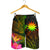 Nauru Polynesian Men's Shorts - Hibiscus and Banana Leaves - Polynesian Pride