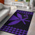 Hawaii Kakau Kanaka Map Polynesian AH Rug Purple - Polynesian Pride