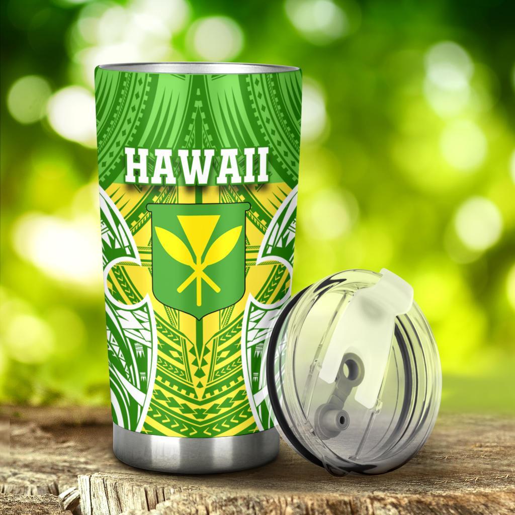 Hawaii Polynesian Tumbler - Hawaiian Pattern With Seal - Polynesian Pride