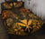 Polynesian Hawaii (Kanaka Maoli) Quilt Bed Set - Gold Turtle Homeland GOLD - Polynesian Pride