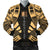 Tokelau Men Bomber Jackets - Polynesian Tattoo Gold Gold - Polynesian Pride