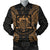 Tuvalu Polynesian Men's Bomber Jacket Map Gold Gold - Polynesian Pride