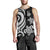 New Caledonia Men's Tank Top - White Tentacle Turtle - Polynesian Pride