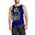 Yap Micronesia Men's Tank Top Blue - Turtle With Hook - Polynesian Pride